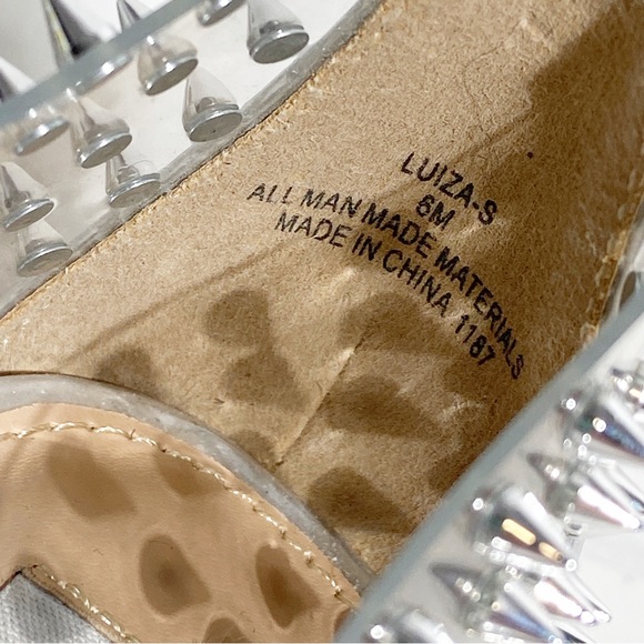 New Steve Madden Luiza Studded Clear Heel size 6 - Picture 6 of 6